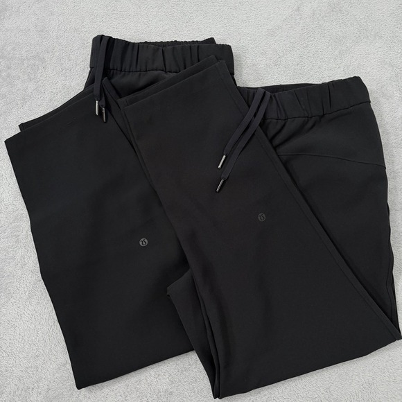 lululemon athletica Pants - Lululemon On The Fly Pants Lot Of 2 Womens 12 Black 27"Inseam Pull On Athleisure